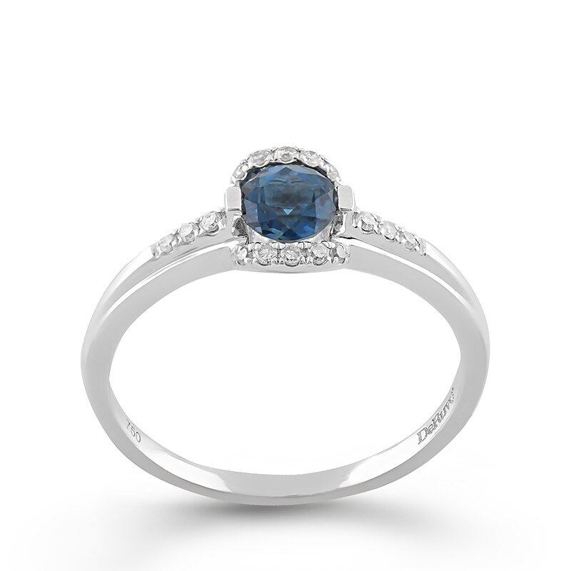 Inel Deruvo Aur 18k Diamante, London Blue Topaz, 50 R29275-W