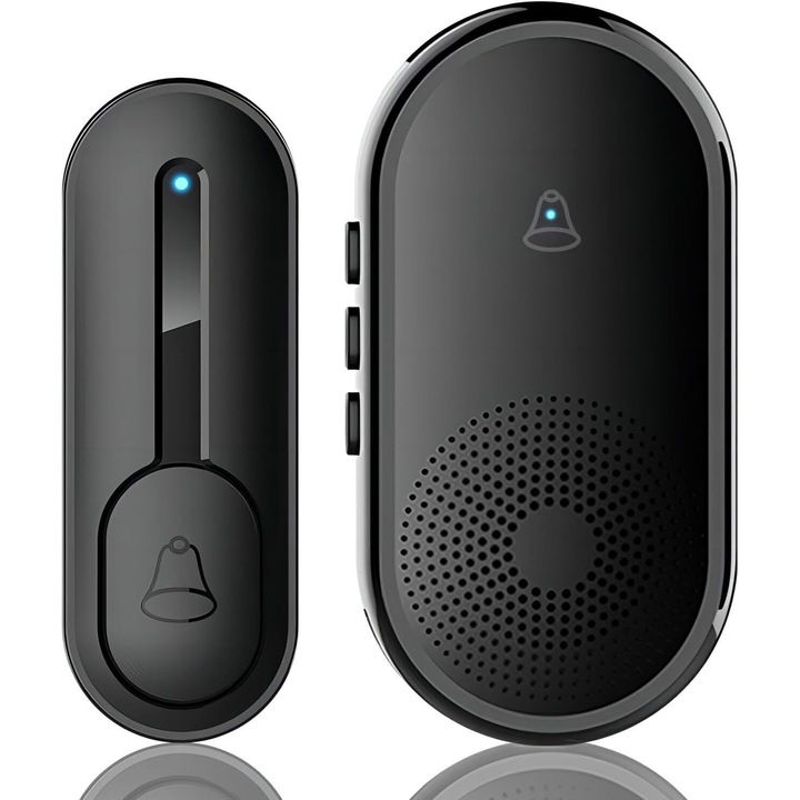 Sonerie electrica, 55 tonuri, wireless, rezistenta la intemperii, 1in x 2.9in, 1000FT raza de actiune