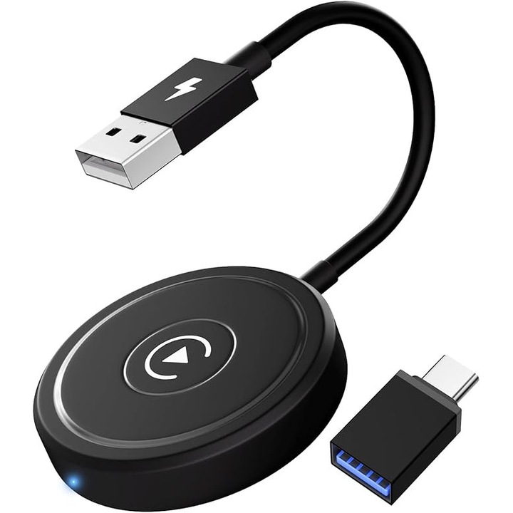 Adaptor wireless CarPlay pentru iPhone, compatibilitate universala, 5G, USB-C