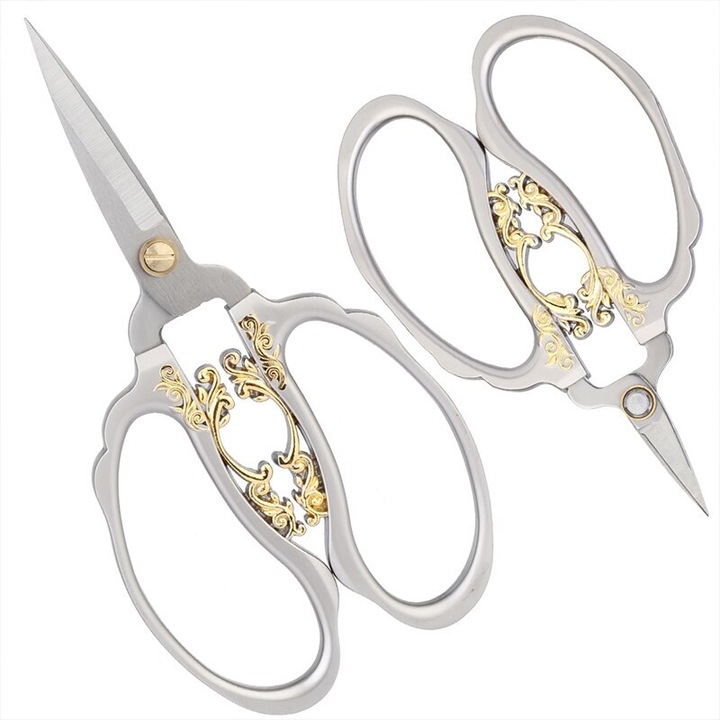 Set de Foarfeci Vintage din Otel Inoxidabil, 15.4x12cm, Design Retro, 1 bucata