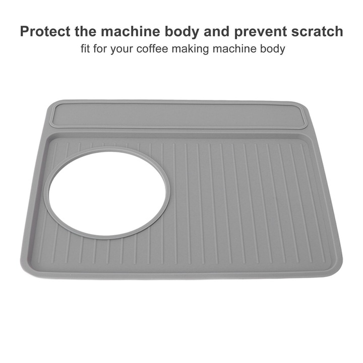 Masuta antiderapanta din silicon pentru aparat de cafea, gri