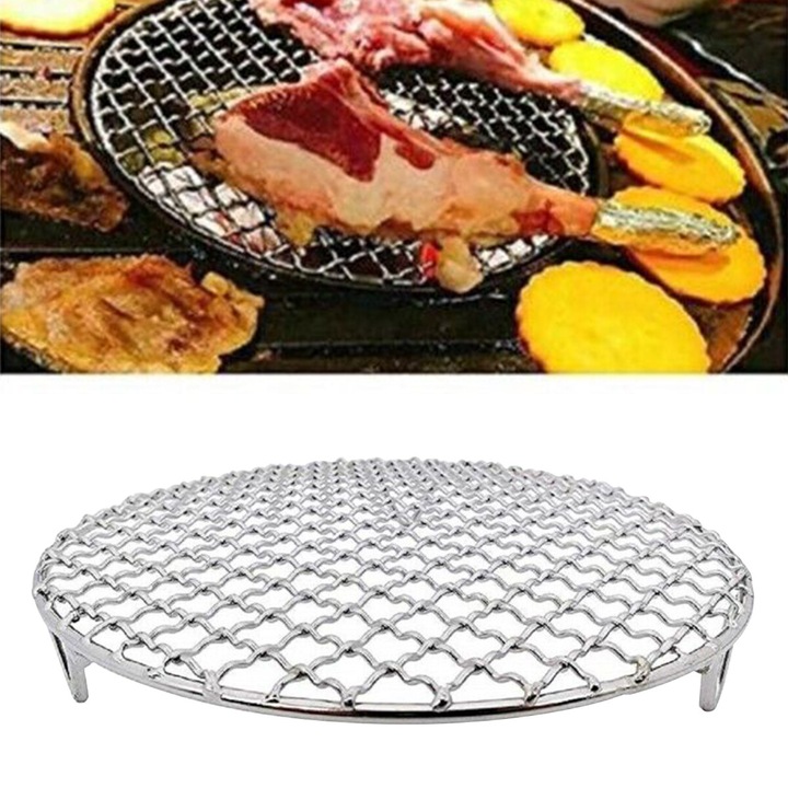 Gratar din otel inoxidabil, suport tripied, 200mm, cu picioare de 2cm