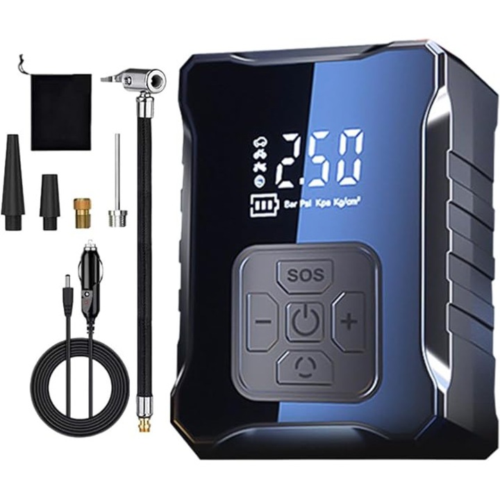 Ventilator portabil pentru talie, 3 viteze, racire rapida, multicolor, 20.1x5.6x4.1cm, set cu cablu de date si manual de utilizare