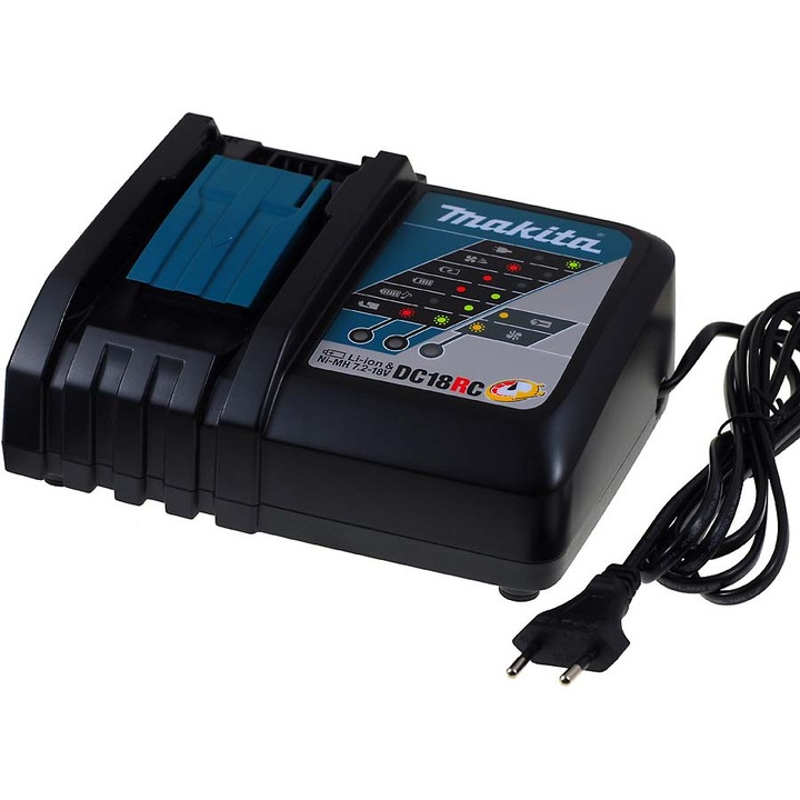 Incarcator original Makita model DC18RC pentru acumulatori cu sina 7, 2V-18V Li-Ion/ NiMH