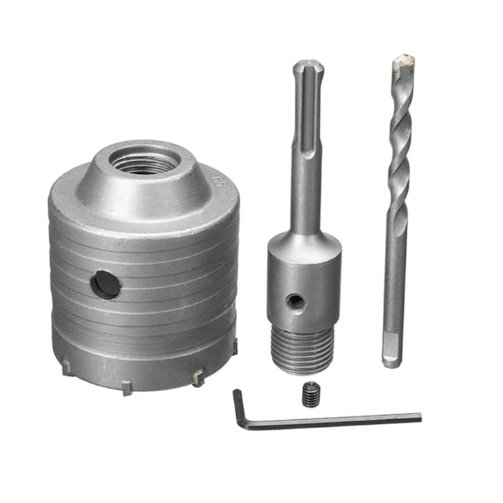 Carota pentru Beton, Caramida, Zidarie, Diametru 35mm cu prelungitor SDS Plus Lungime 110mm, Metal Needs