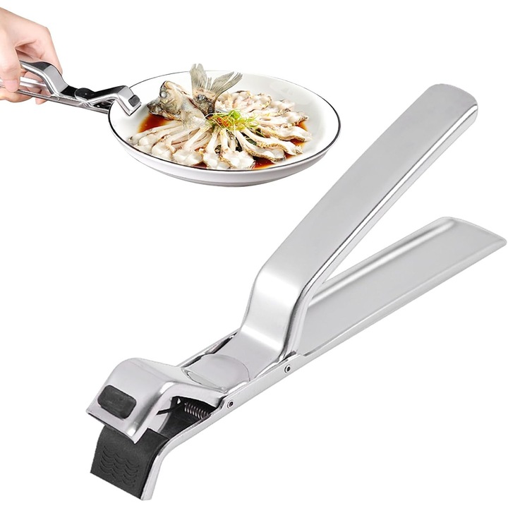 Polonice de bucatarie din otel inoxidabil, anti-arsura, multifunctionale, rezistente la caldura, utilizare cu o singura mana, set