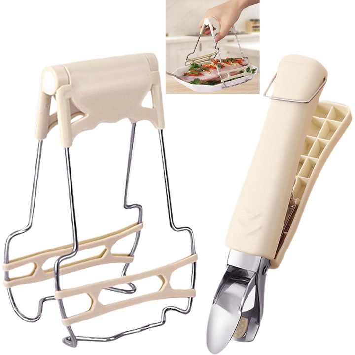 Set de clesti multifunctionali anti-arsuri, 2 piese, culoare caise