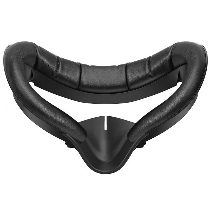 Pad pentru fata VR, design rezistent la scurgeri, PU leather, compatibil cu headset-uri ValIndex, prietenos cu ochelarii, 12mm