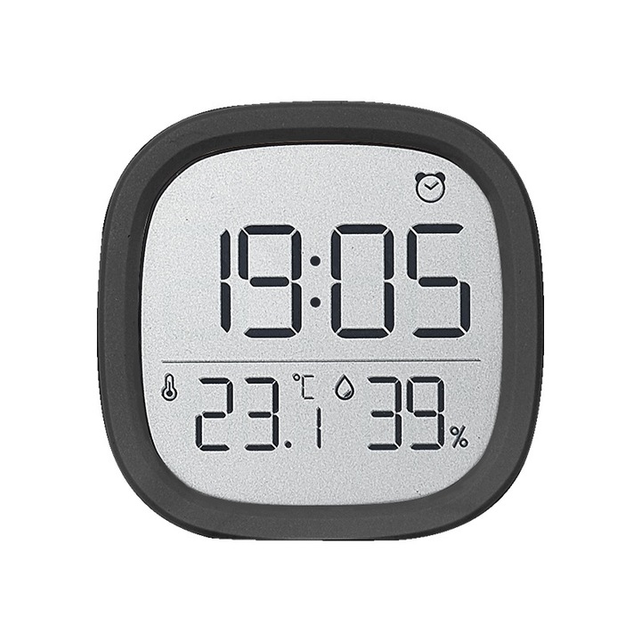 Ceas decorativ, digital, display mare, negru, 6