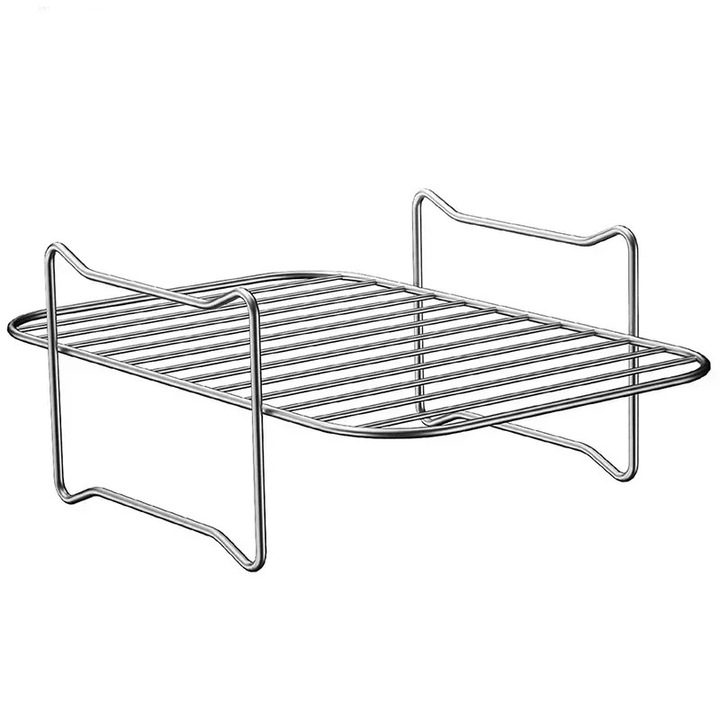 Raft pentru friteuza cu aer, inox, argintiu, set 1 buc.
