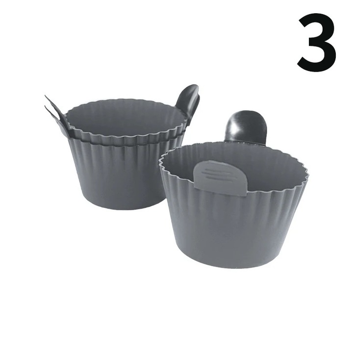Szilikon muffin formák, kiegészítők légfritőzökhöz, könnyen tisztítható
