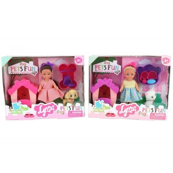 Babák TRIFOX Baba kisállattal MIX, különböző típusok, szett