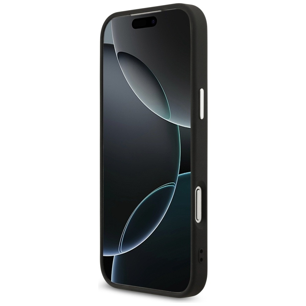 Husa pentru Apple iPhone 17 Pro Max, Guess, Hardcase 4G Triangle Logo MagSafe, Incarcare wireless, Negru
