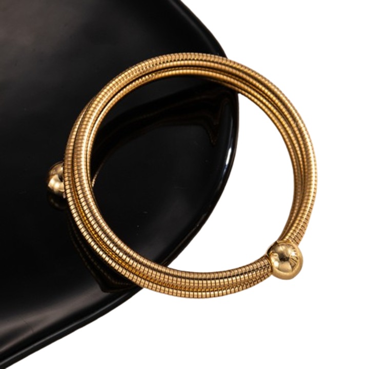 Bratara dama din aliaj electrolizat, 28g, auriu