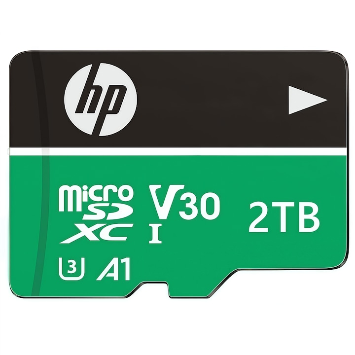 Карта памет MicroSDXC 2TB HP UHS-I U1 A1, 100 MB/s, със SD адаптер, водоустойчива и удароустойчива