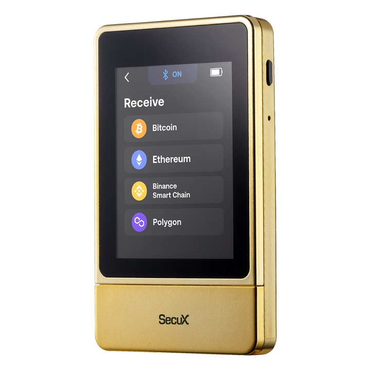 Portofel Crypto SecuX Neo X, touchscreen intuitiv, Bluetooth, USB-C, securitate de grad militar