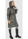 Női hosszú téli kabát, Perso, nylon, khaki