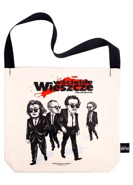 Ökológiai ekrü táska, Nadwyraz.com, 100% pamut, 40x45x9cm, 74x7cm-es fülekkel