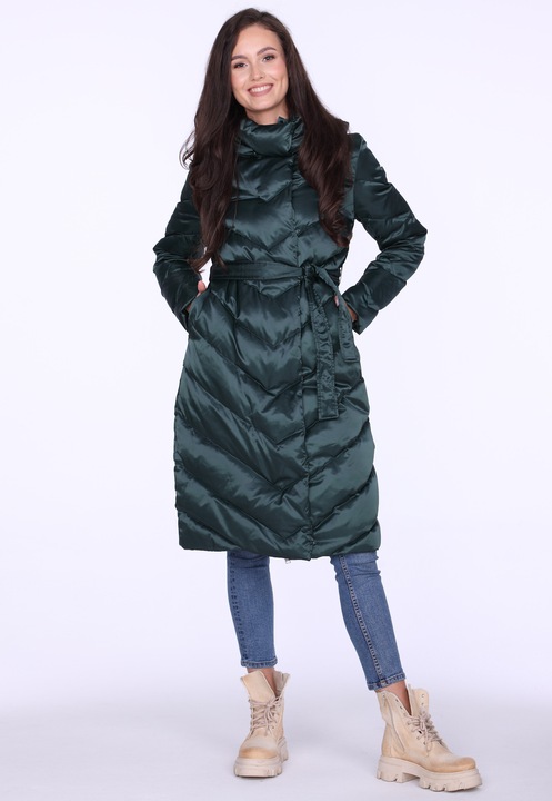 PALTON LUNG CU LADA PENTRU DAMA