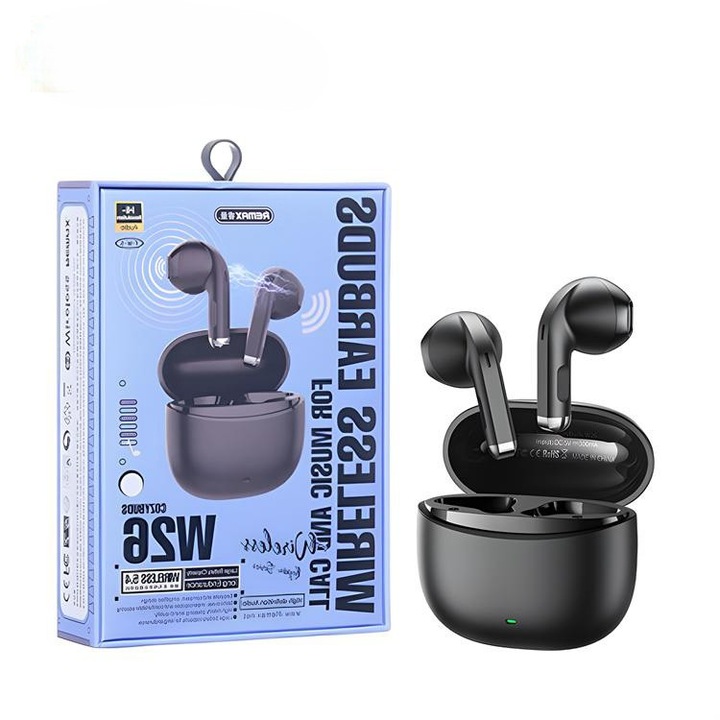 Casti Wireless Audio, Fara fir, Afisaj Digital, Casti Bluetooth 5.4, Autonomie Bluetooth 42 ore, Microfon Audio HD, Control touch, Latenta Wireless 45 ms, IPX4, Sport, Universale, Negru