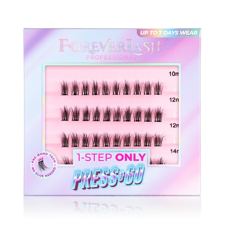 Gene false smoc autoadezive ForeverLash Twinkle, cu adeziv preaplicat