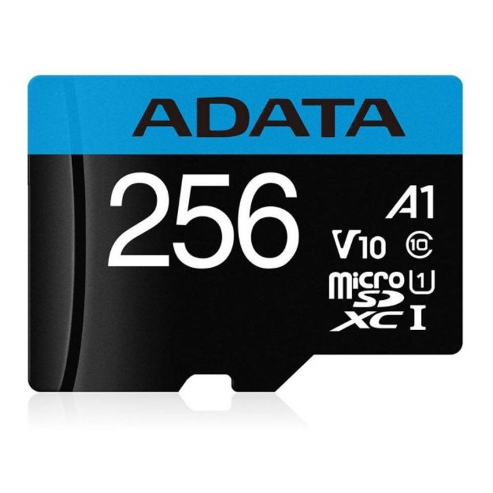 Карта Microsd adata 256 gb microsdxc клас 10 стандарт uhs-i u1, + адаптор