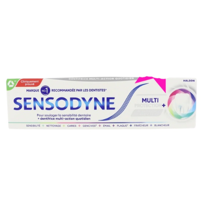 Sensodyne fogkrém, 75 ml, Multi Protection, Blancheur