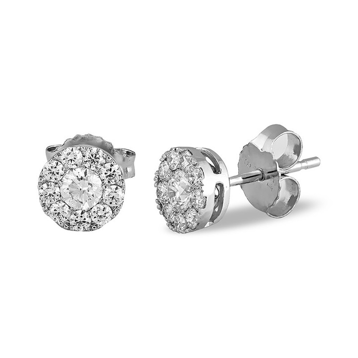 Cercei Blanco's Aur 18k Diamante EF9073-W