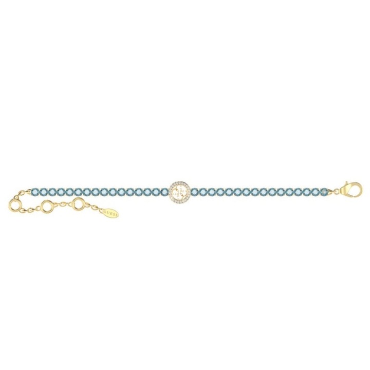 Bratara femei Guess, JUBB05142JWYGLSL, 2 materiale, argint, multicolor
