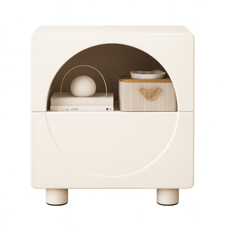 Noptiera Moderna Minimalista cu spatiu de depozitare