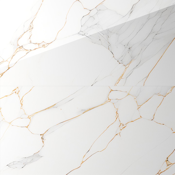 Gresie portelanata rectificata Ice Gold White, 60X120, lucioasa