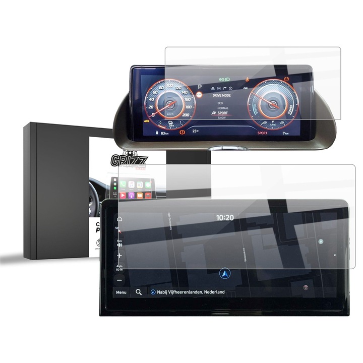 Set 2x Folie ceramica, Grizzprotector - Cardisplay Pentru Hyundai Inster
