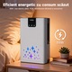 Dezumidificator, PRUINKLE, Rezervor 2700ml, 900ml/h, LED 7 culori, Umezeala pentru Casa Ta: Dormitor, Baie, Bucatarie