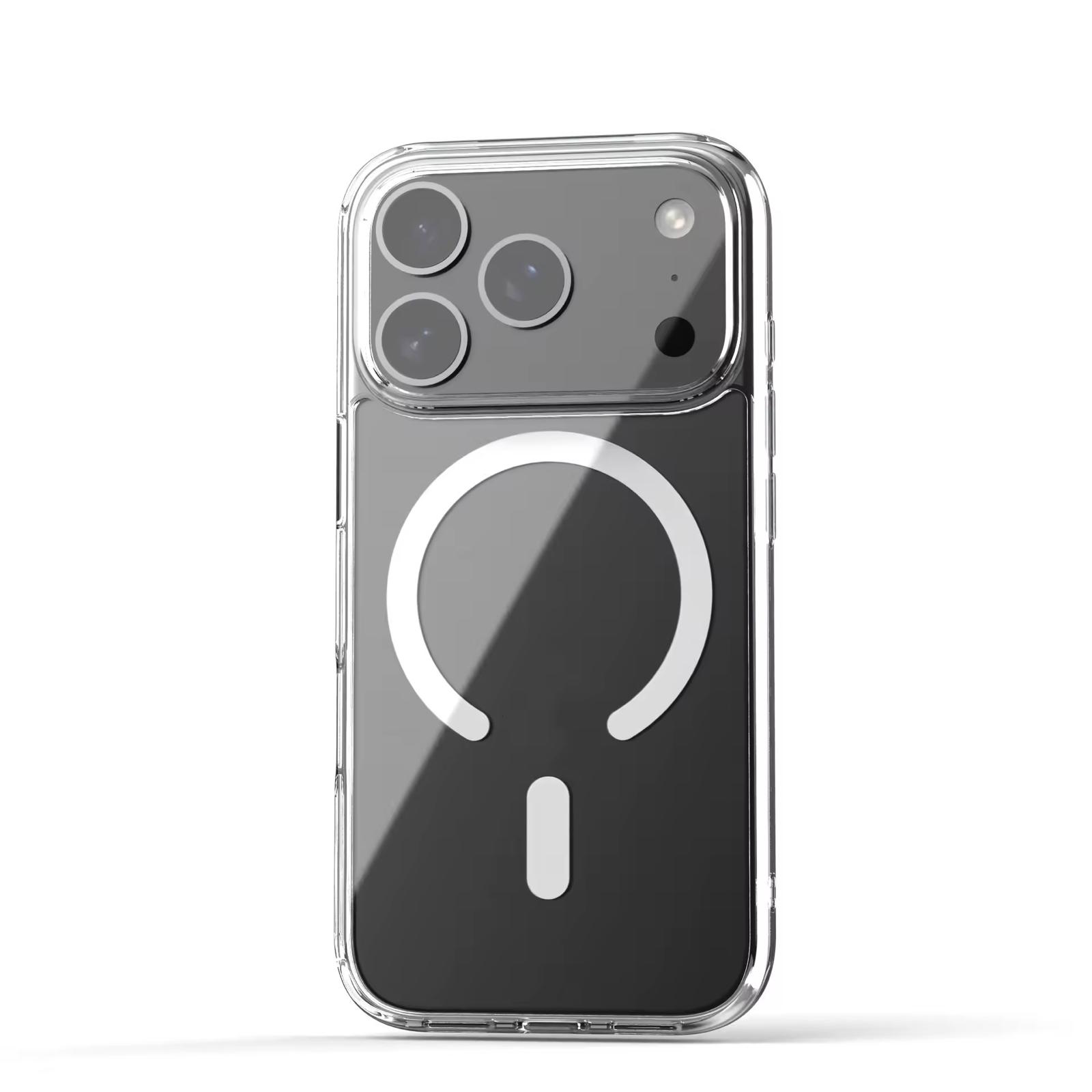 Husa de protectie compatibila Apple iPhone 17 Pro, Alfkary magsafe, transparenta