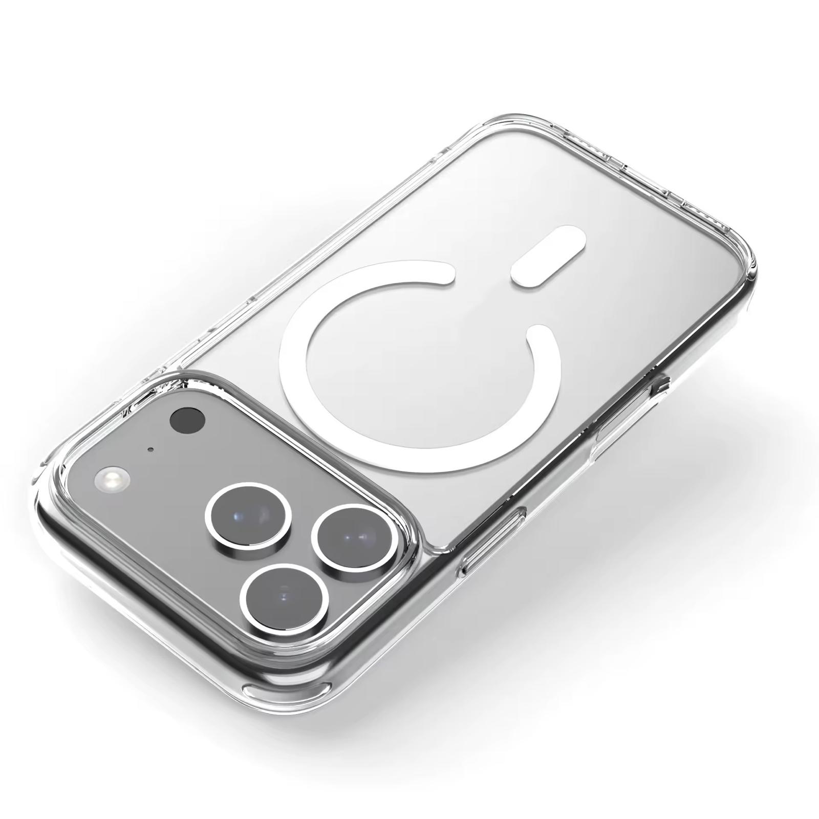 Husa de protectie compatibila Apple iPhone 17 Pro, Alfkary magsafe, transparenta