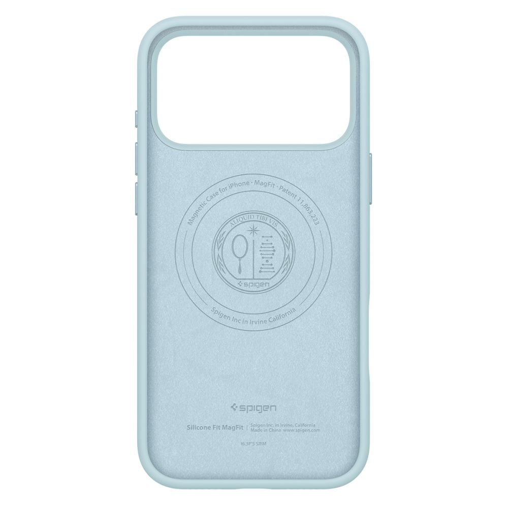 Carcasa Spigen Silicone Fit cu MagSafe compatibila cu iPhone 17 Pro, Light Blue
