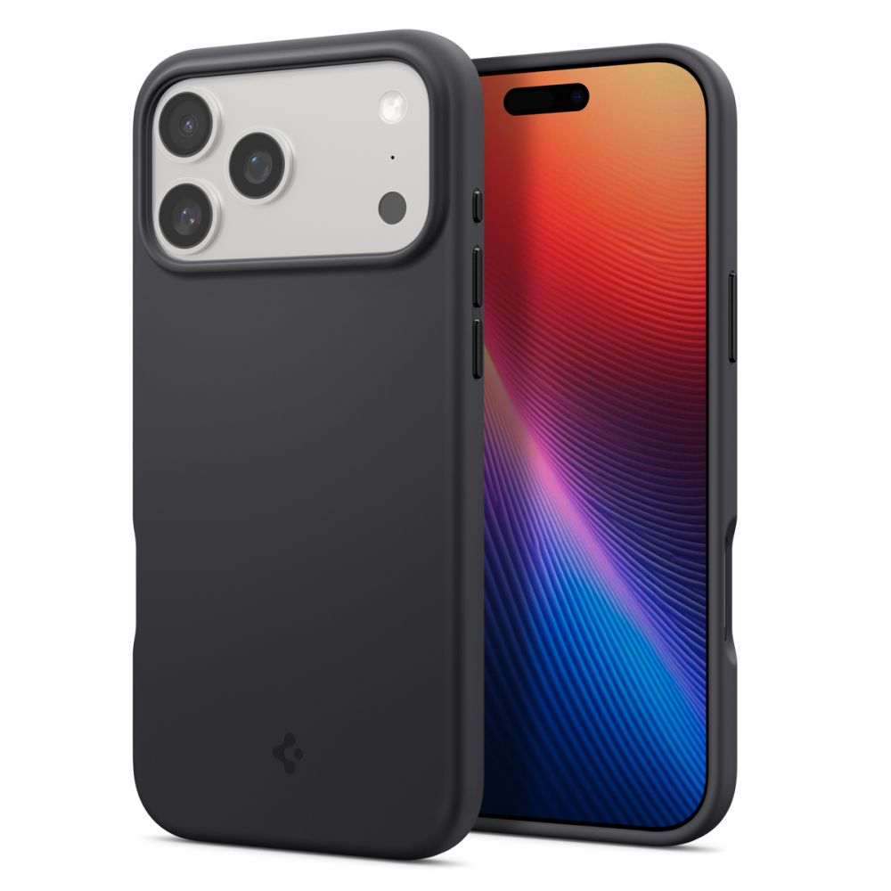 Carcasa Spigen Silicone Fit cu MagSafe compatibila cu iPhone 17 Pro Max, Black