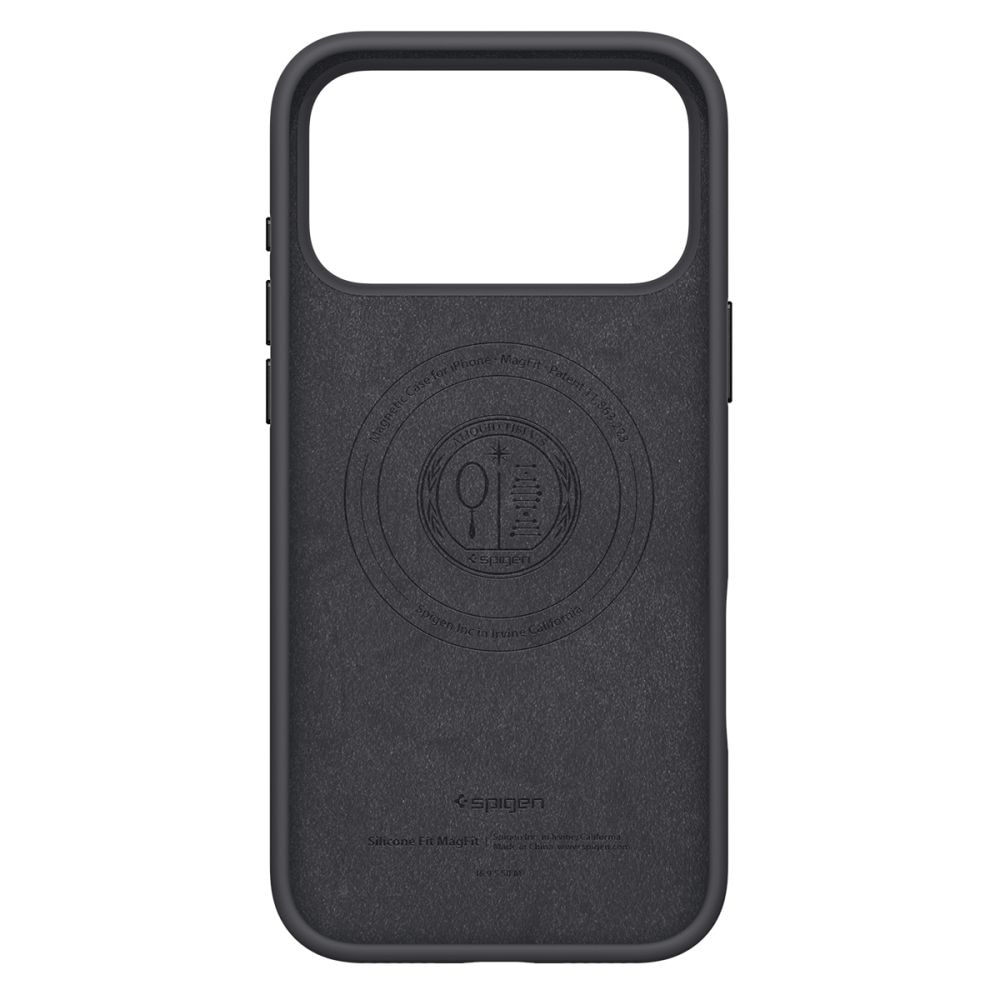 Carcasa Spigen Silicone Fit cu MagSafe compatibila cu iPhone 17 Pro Max, Black
