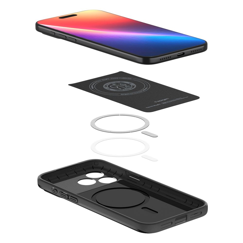Carcasa Spigen Thin Fit cu MagSafe compatibila cu iPhone 17 Pro, Black