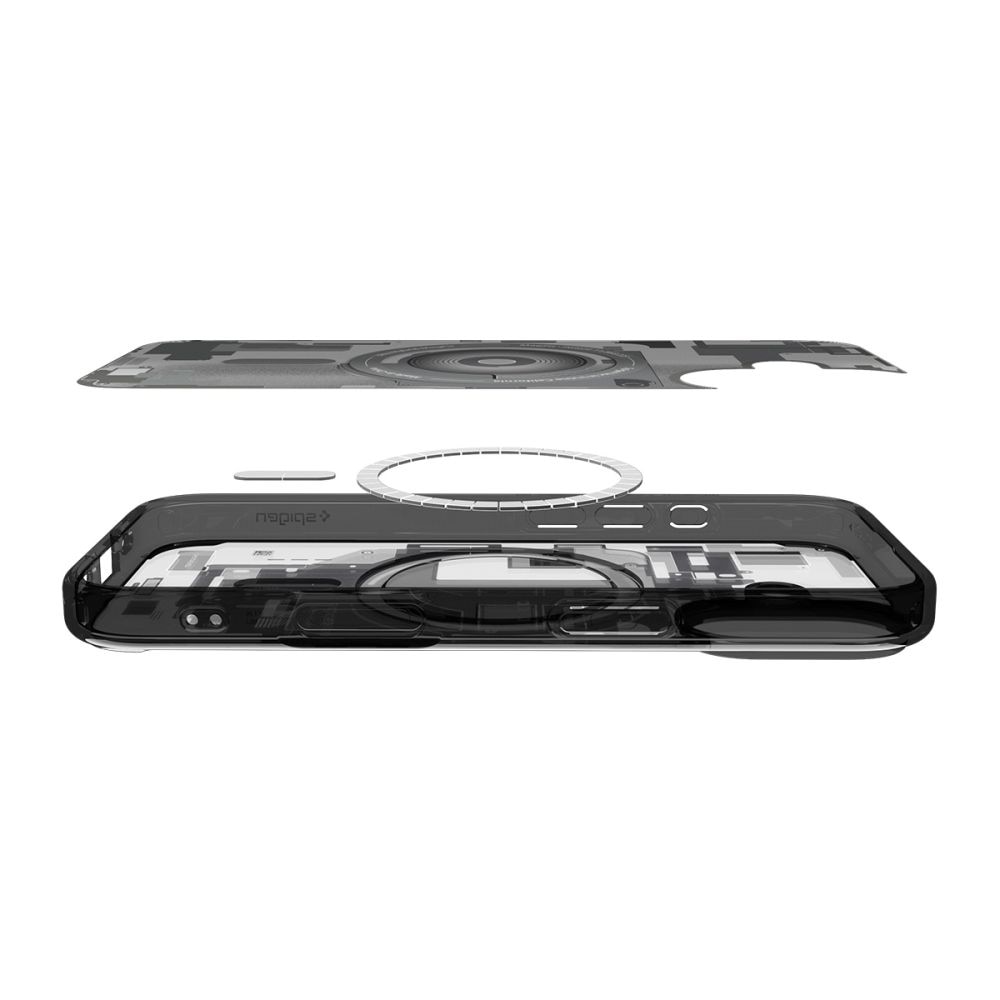 Carcasa Spigen Ultra Hybrid Zero One Black cu Magsafe compatibila cu iPhone 17, Graphics