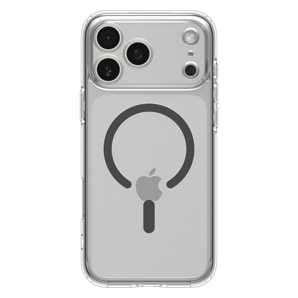 Carcasa Spigen Ultra Hybrid cu Magsafe compatibila cu iPhone 17 Pro Max, Clear/Graphite