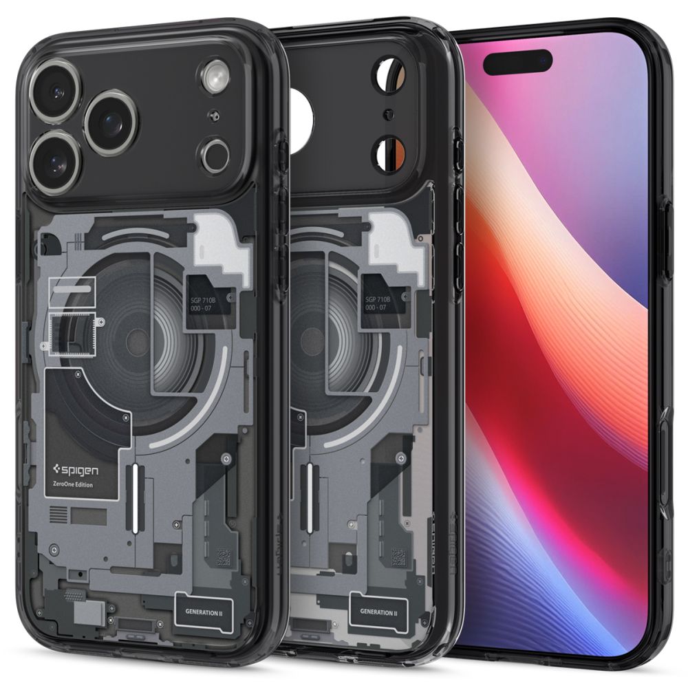 Carcasa Spigen Ultra Hybrid Zero One Black cu Magsafe compatibila cu iPhone 17 Pro Max, Graphics
