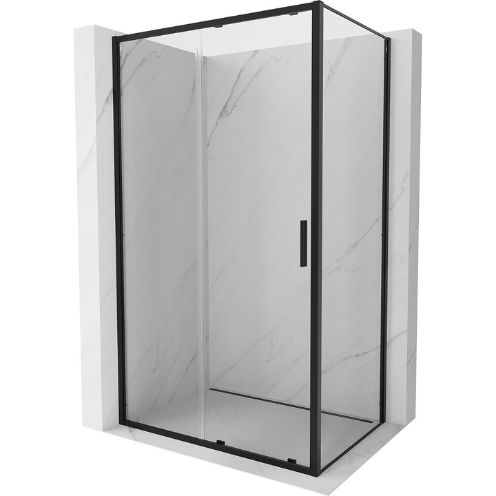 Cabina de dus glisanta Mexen Exo 90 x 100 cm, transparenta, neagra - 8151-090-100-70-00