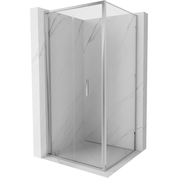 Cabina de dus pliabila Mexen Exo 100 x 100 cm, transparent, crom - 816-100-100-01-00