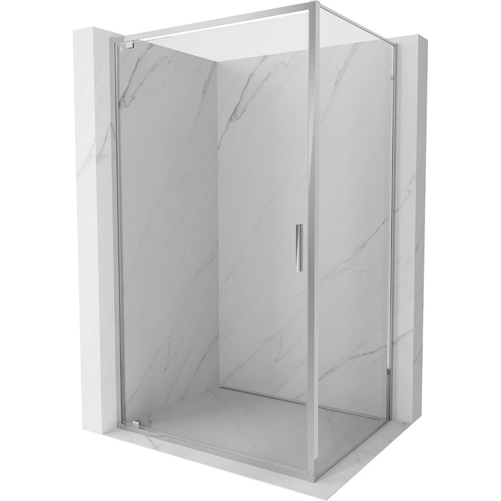 Mexen Exo cabina de dus cu usa rabatabila 70 x 90 cm, transparent, crom - 8181-070-090-01-00
