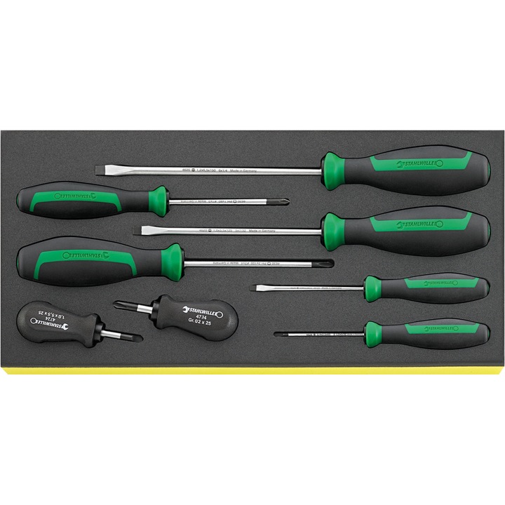 Set surubelnite TCS 4620-4734, 8 piese, 175x350x40mm, multicolor