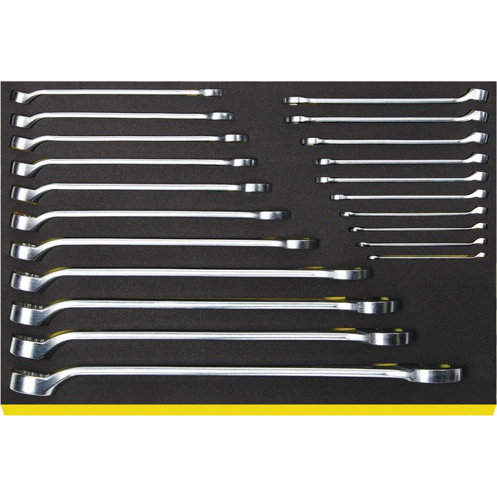 STAHLWILLE TCS 14/21 kombinált villáskulcs készlet, 21 darab, 6-36mm, 530x350x75mm