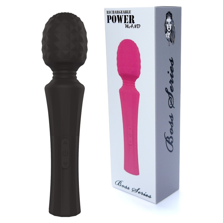 Вибратори B - Серия Magic, масажор 20,5см, 8 програми, ABS + Силикон, комплект с USB кабел