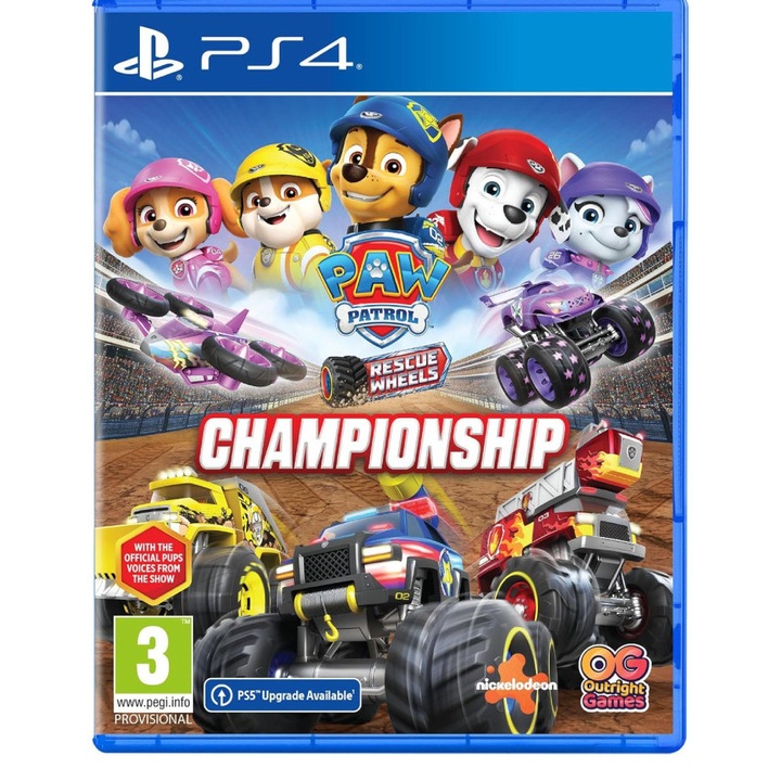 Paw Patrol Rescue Wheels Championship PlayStation 4 Játékszoftver