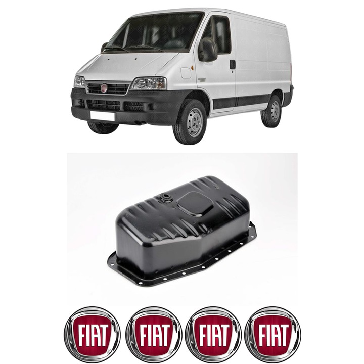 Baie ulei FIAT DUCATO Bus (244_) 2.8 JTD 8140.43S din 2001 KW 94 CP 128 CMC 2798, auto, material otel, 4 Stickere auto cu FIAT